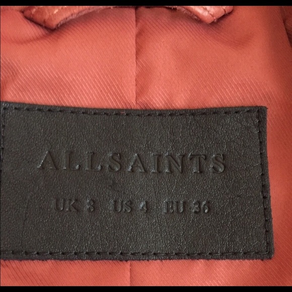 All Saints Balfern Leather Jacket - Picture 4 of 7